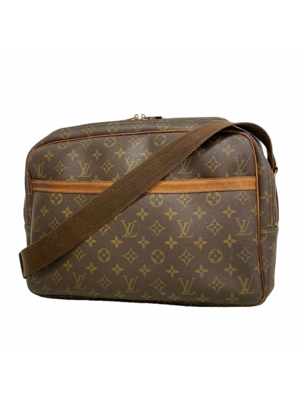 Louis Vuitton Shoulder Bag Monogram Reporter GM Brown